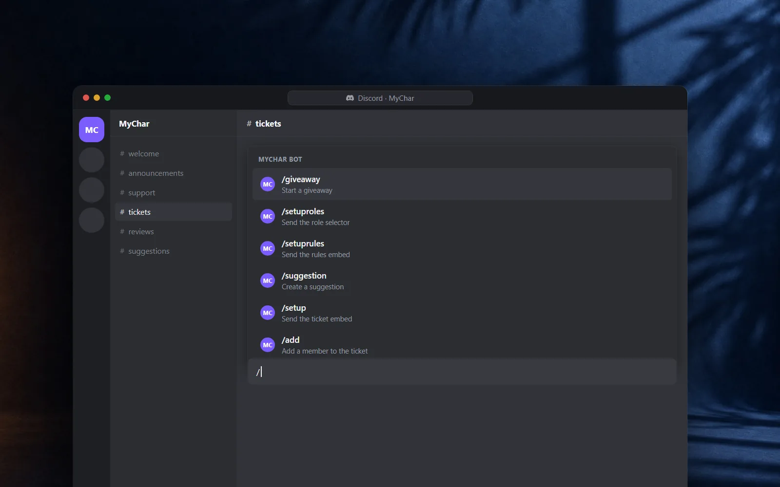 MyChar Discord Bot, A product community that runs itself